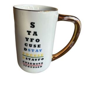 Stay Focused Eye Chart 14oz Mug